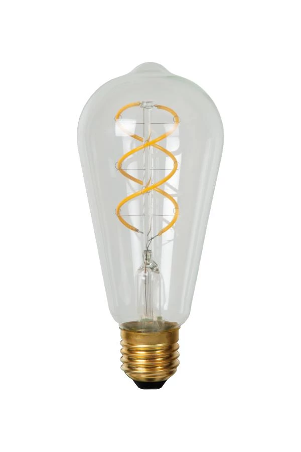 Lucide ST64 - Glühfadenlampe - Ø 6,4 cm - LED Dim. - E27 - 1x4,9W 2700K - Transparent - AUSgeschaltet